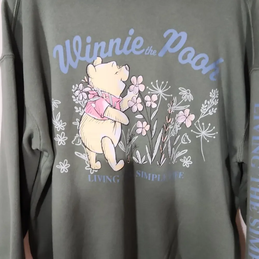 Winnie the pooh '' Living The simple life'' sweatshirt women's XS